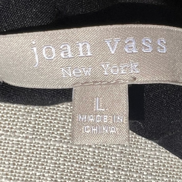 🌻Joan Vass Animal Print Batwing Chiffon Blouse w/ Fitted Tank Size Large - Picture 8 of 9